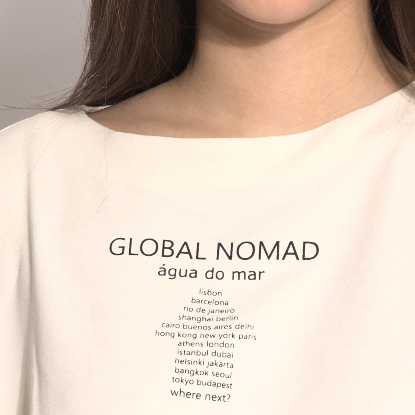 Nomad - Blusa de moleton, mangas curtas