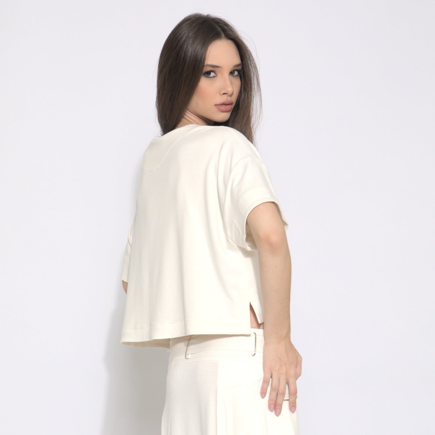 Nomad - Blusa de moleton, mangas curtas