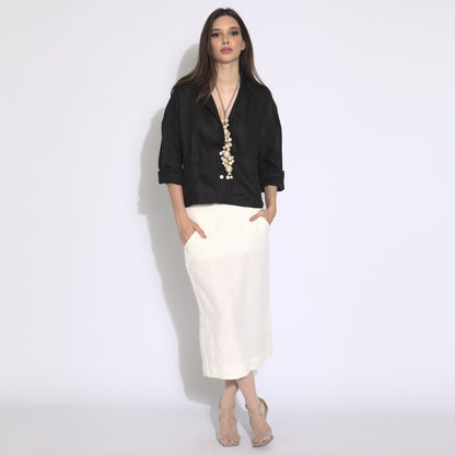 Kamala - Camisa em linho natural indiano