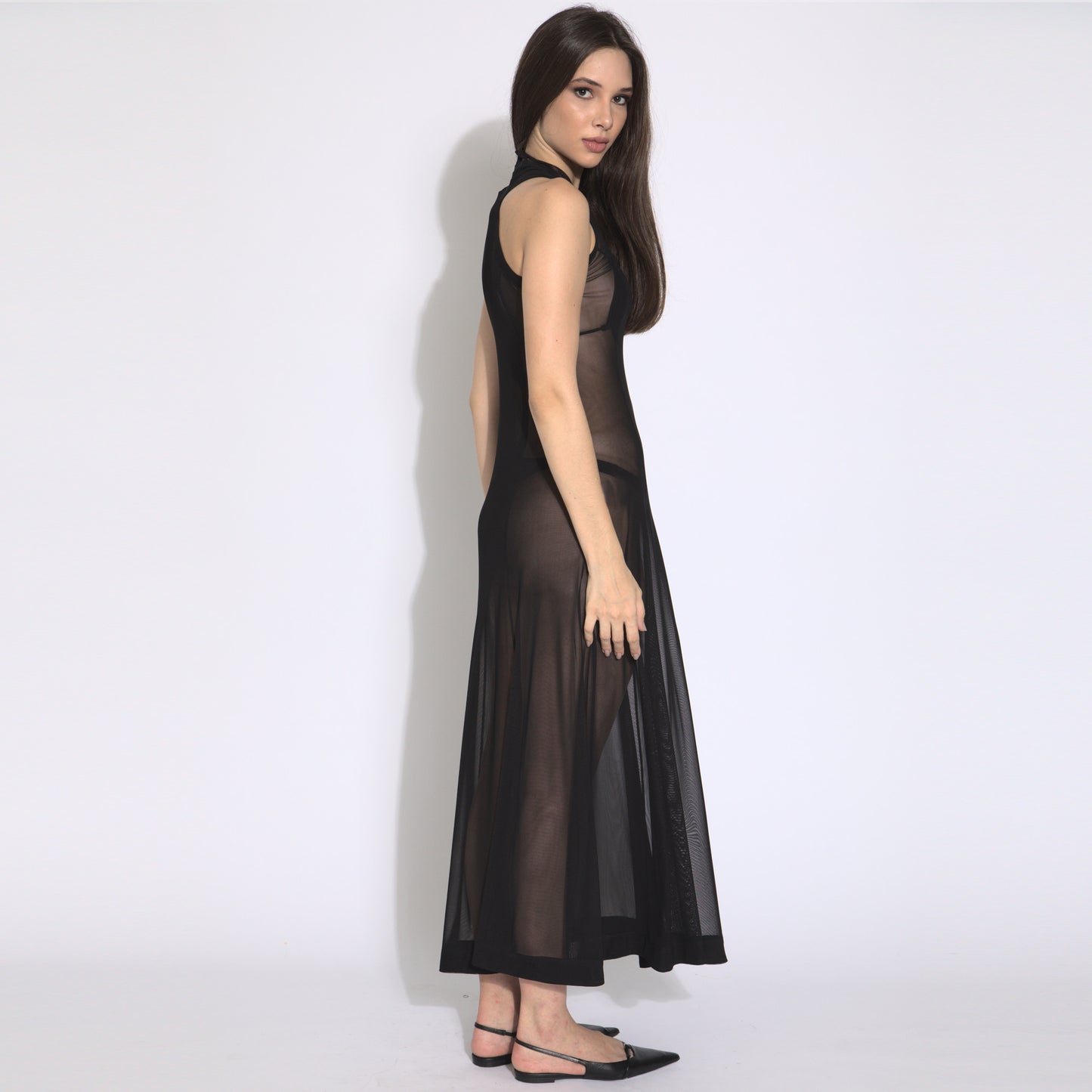 Mesh Dress - veste em tule (segunda pele)