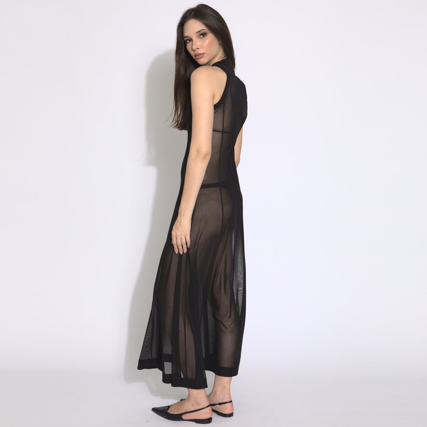Mesh Dress - veste em tule (segunda pele)