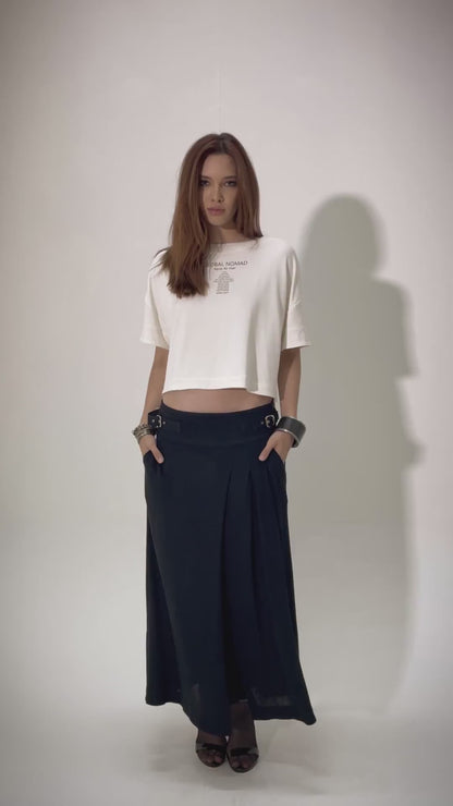 Nomad - Blusa de moleton, mangas curtas
