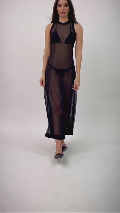 Mesh Dress - veste em tule (segunda pele)