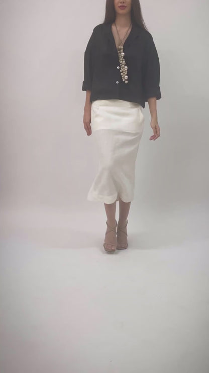 Kamala - Camisa em linho natural indiano