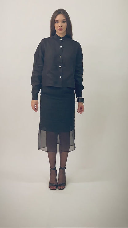 Kamala - Camisa em linho natural indiano